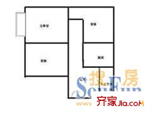 又一村(长宁)户型图上海 又一村(长宁) 户型图 2室2厅1卫1厨