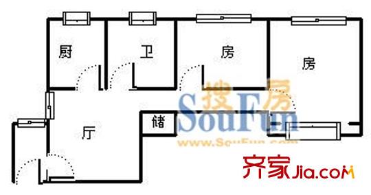 上海 金楊公寓 戶型圖