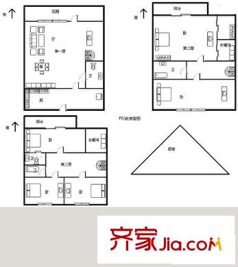 帝豪苑 4室 户型图