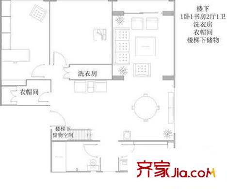 仙霞大郡 4室 户型图