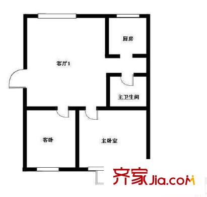 康静里小区户型图3室 户型图 3室1厅1卫1厨
