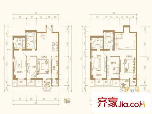合生世界村B户型(售罄) 3室2厅3卫