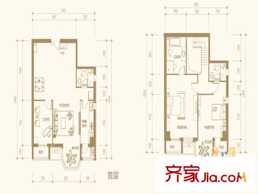 合生世界村A户型(售罄) 3室2厅3卫1厨