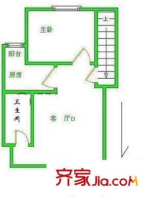小潞邑 1室 户型图