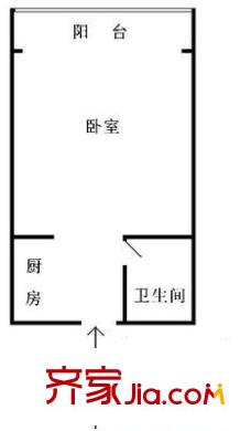 和平街西苑户型图户型图 1室1卫1厨