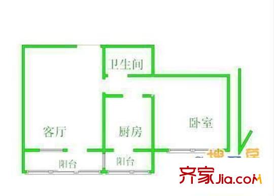 苏家坨经济适用房 1室1厨1卫58平