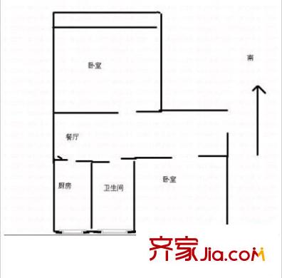 增光路40号院 2室 户型图