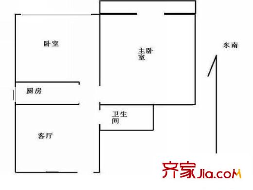 新源里小区 2室 户型图