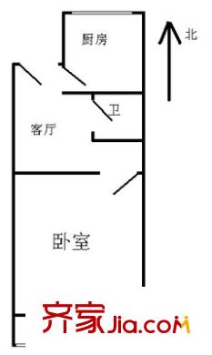 柳芳北街9号院户型图户型图 1室1厅1卫1厨