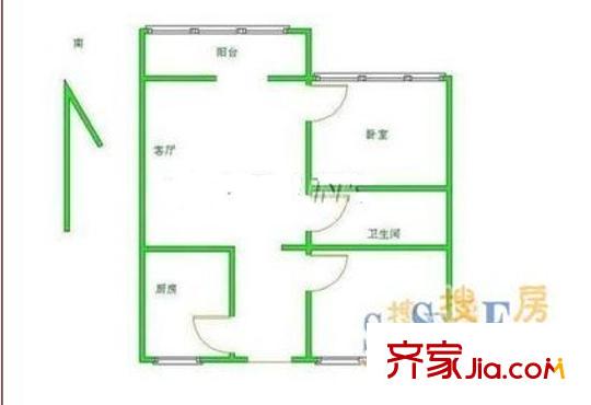 左家庄北里 户型图