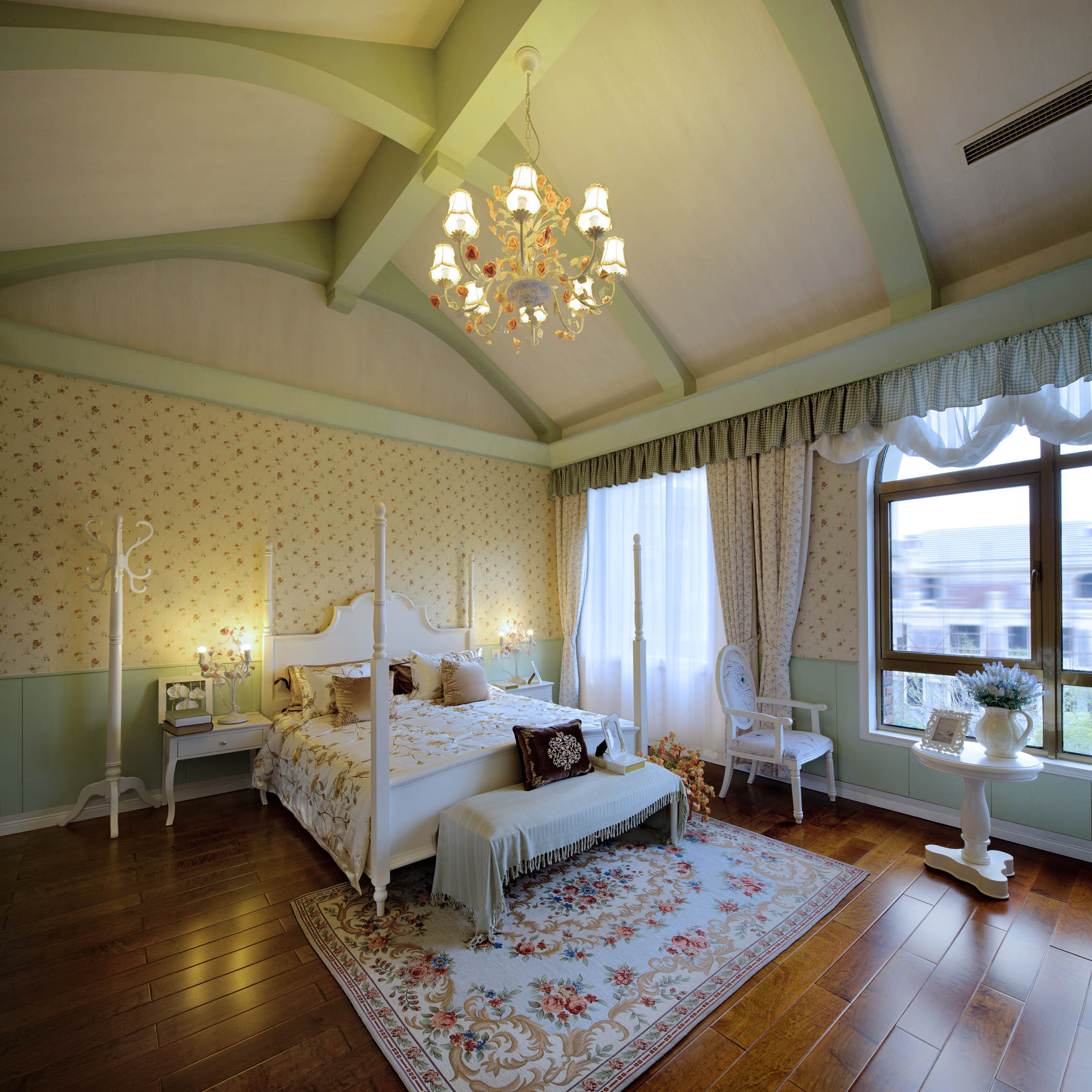 韩式田园风格家卧室设计图