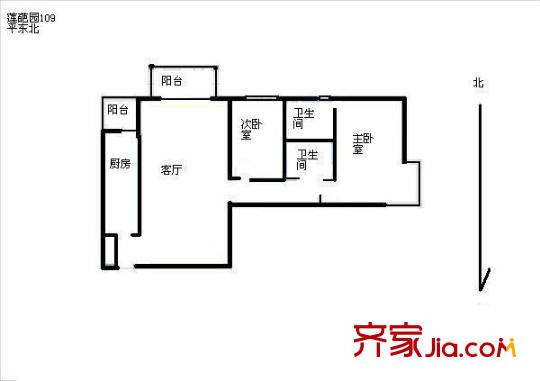 北苑家园莲葩园 户型图