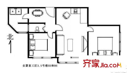 安慧里三区3.5号楼B3和B6