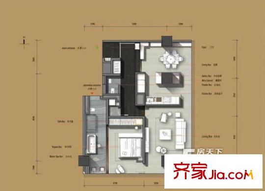 万科大都会 户型图
