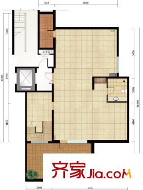 亿城西山公馆户型图新D-C下跃户型图 4室2厅2卫1厨