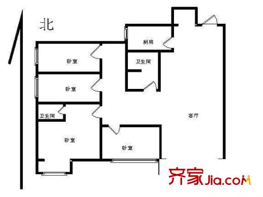 今典花园 4室 户型图