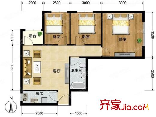 今典花园 0室 户型图