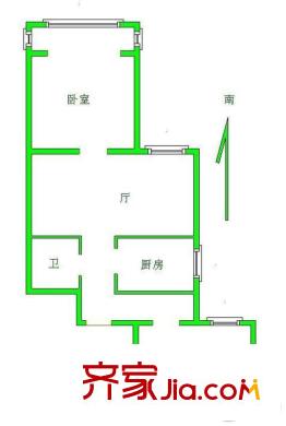 方华苑 2室 户型图