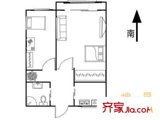 吉庆里户型图1室 户型图 1室1厅1卫1厨