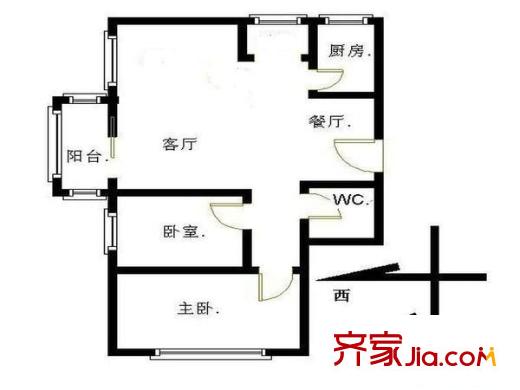 望京花园西区 户型图