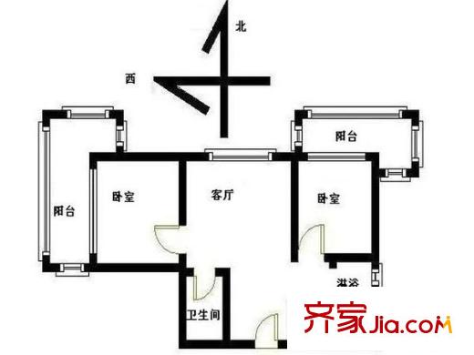 望京花园西区 户型图