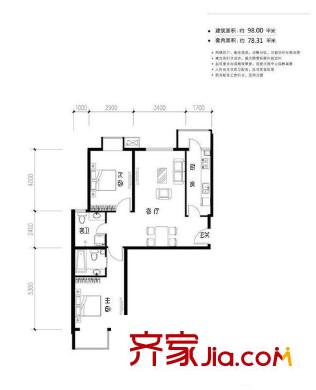 天怡家园 0室 户型图