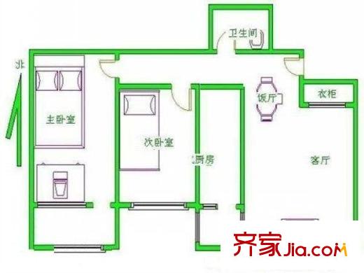 天怡家园 0室 户型图