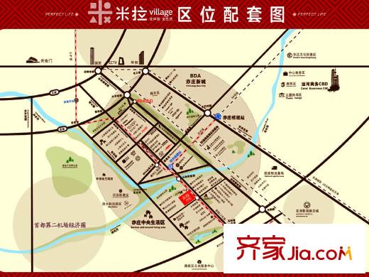 米拉village交通图区位图
