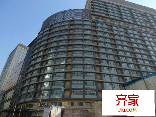 悠唐大都会实景图楼体2009.12