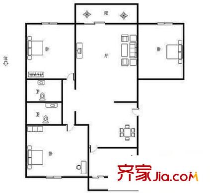 云趣园一区 户型图
