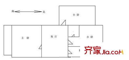 望京路10号院户型图户型图 3室1厅1卫1厨