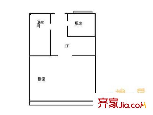 农丰里户型图户型图 1室1厅1卫1厨