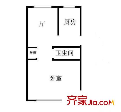 农丰里户型图户型图 1室1厅1卫1厨