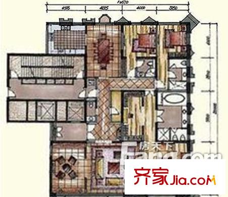 钓鱼台七号院户型图户型图