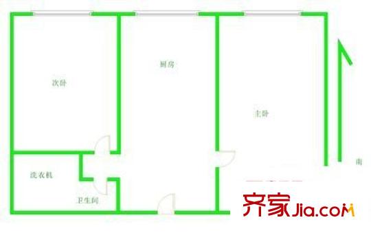 东风北里 2室 户型图