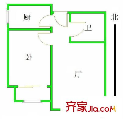 朝丰家园 1室 户型图