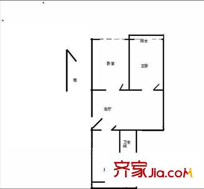 永顺西里户型图户型图 2室1厅1卫1厨