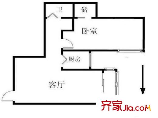 甘露园南里一区 0室 户型图