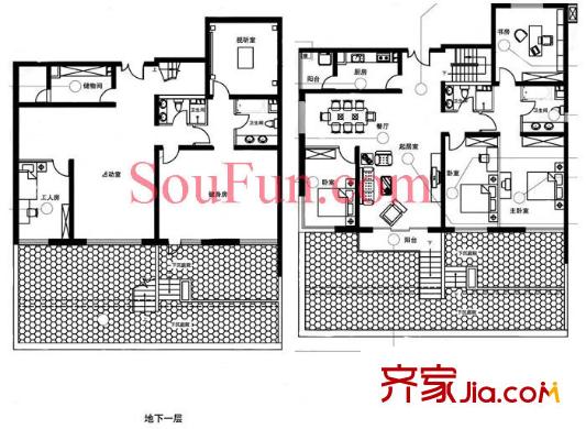 城市绿洲家园户型图Y10户型 4室2厅2卫1厨