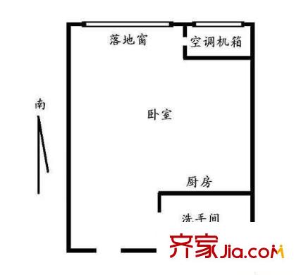 五月华庭 1室 户型图
