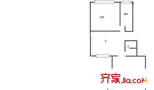 恩济庄缘户型图户型图 2室1厅1卫1厨