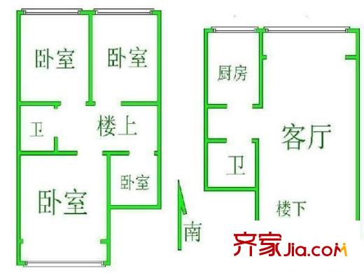 恩济庄缘 4室 户型图
