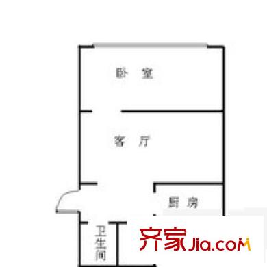 曙光花园望塔园户型图户型图 1室1厅1卫1厨