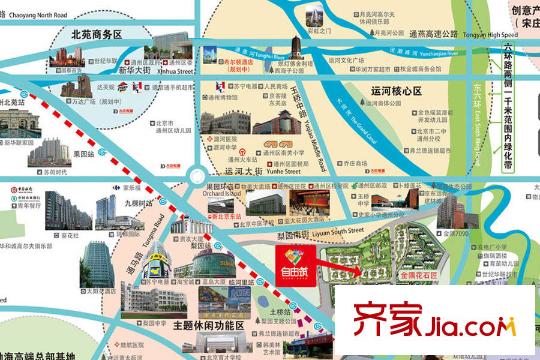自由筑区位图
