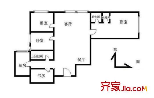 芳馨园 4室 户型图