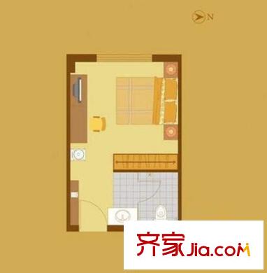 新悦家园户型图户型图 1室1卫1厨
