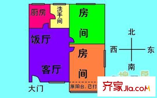 较场西路体委大院户型图2室2厅户型图 2室2厅1卫1厨