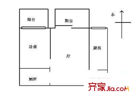 永胜华庭 1室 户型图