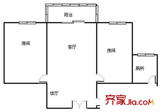 丽景台 2室 户型图