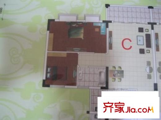 翡翠蓝湾 2室 户型图